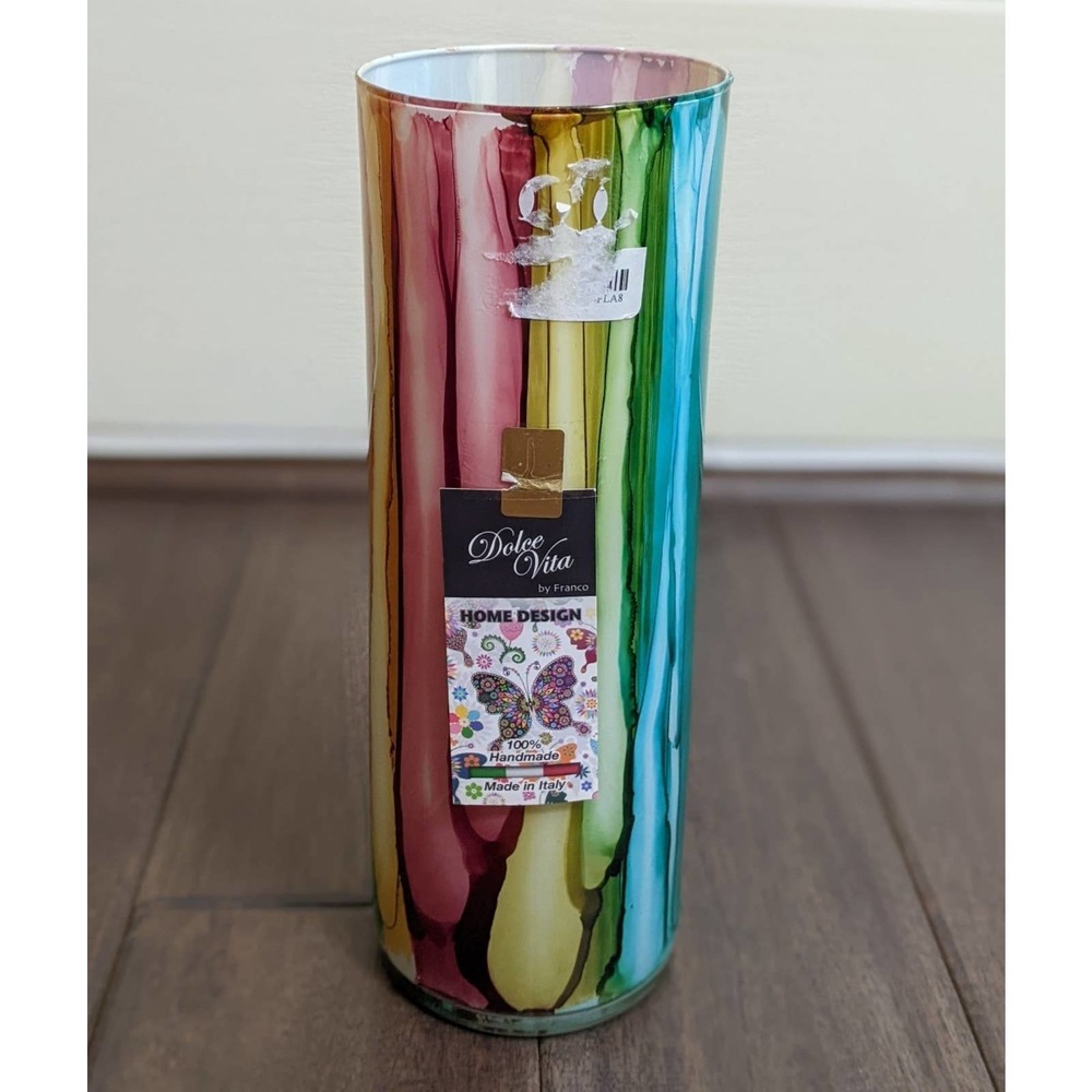 New dolce vita handmade Italy colorful flower vase decor